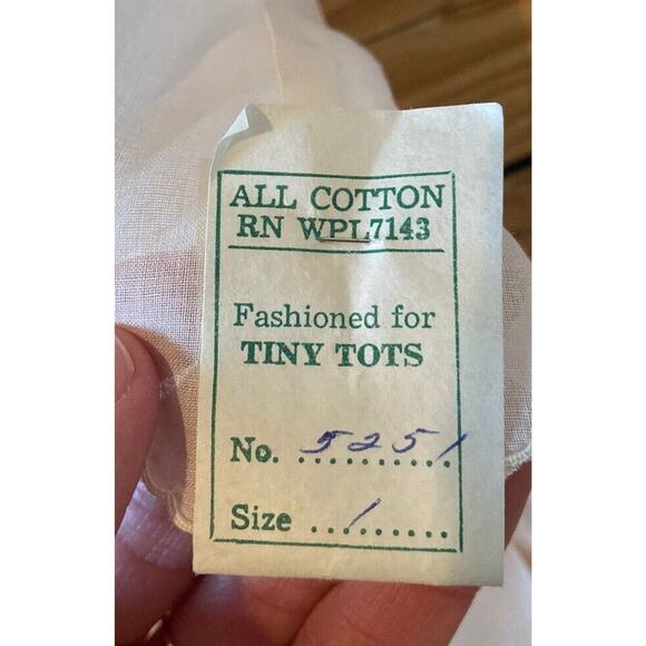 Tiny Tots Infants Vintage Dress Size 1 Light Pink - Picture 4 of 6